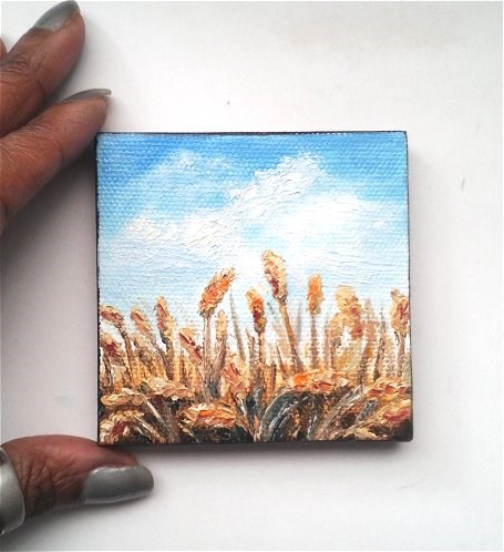 "Wheat Fields" original fine art by Camille Morgan "Wheat Fields" original fine art by Camille Morgan