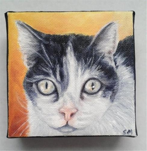 "Memorial Cat Portrait" original fine art by Camille Morgan "Memorial Cat Portrait" original fine art by Camille Morgan