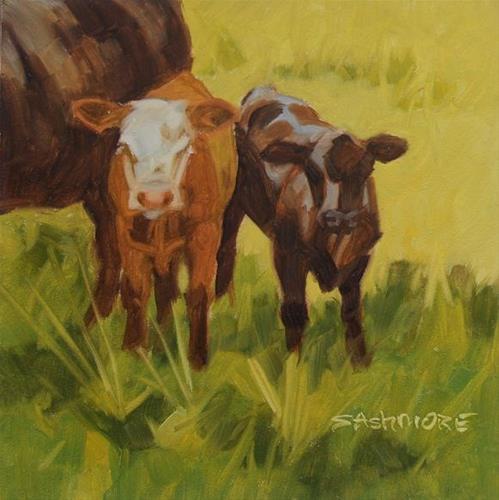 "Calves" original fine art by Susan Ashmore "Calves" original fine art by Susan Ashmore