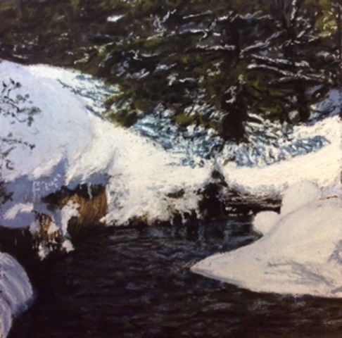 "Winter Wonderland" original fine art by Marti Walker "Winter Wonderland" original fine art by Marti Walker