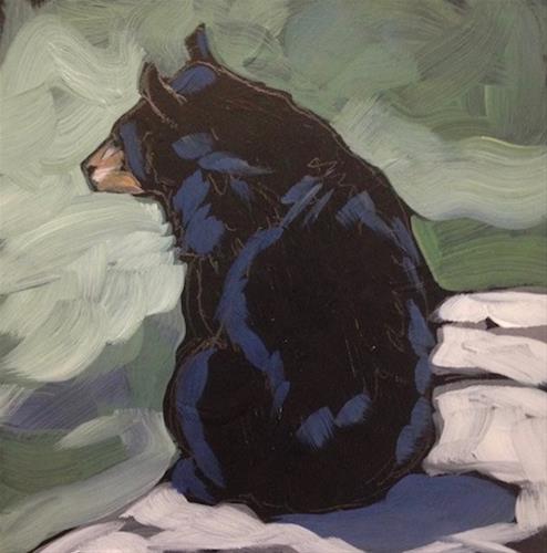 "Bearly Awake" original fine art by Kat Corrigan "Bearly Awake" original fine art by Kat Corrigan