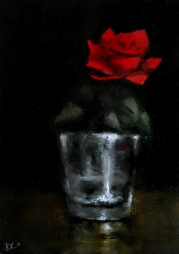 "A Single Rose" original fine art by Bob Kimball "A Single Rose" original fine art by Bob Kimball