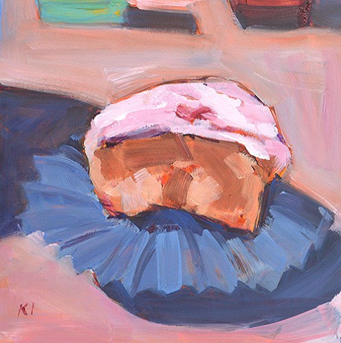 "The Birthday Cupcake" original fine art by Kevin Inman "The Birthday Cupcake" original fine art by Kevin Inman