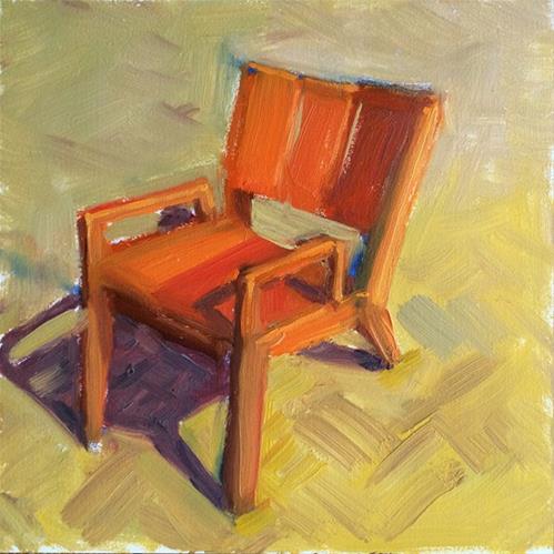 "Red Chair" original fine art by Deborah Newman "Red Chair" original fine art by Deborah Newman