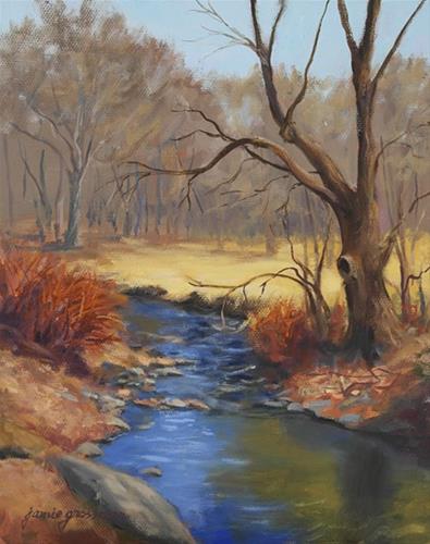 "Maple by the Creek in Spring" original fine art by Jamie Williams Grossman "Maple by the Creek in Spring" original fine art by Jamie Williams Grossman
