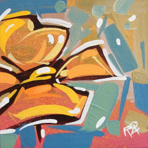"Flower Abstraction 138" original fine art by Roger Akesson "Flower Abstraction 138" original fine art by Roger Akesson