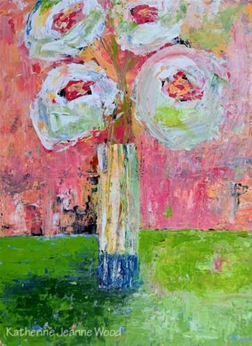 "Floral Series No 58" original fine art by Katie Jeanne Wood "Floral Series No 58" original fine art by Katie Jeanne Wood